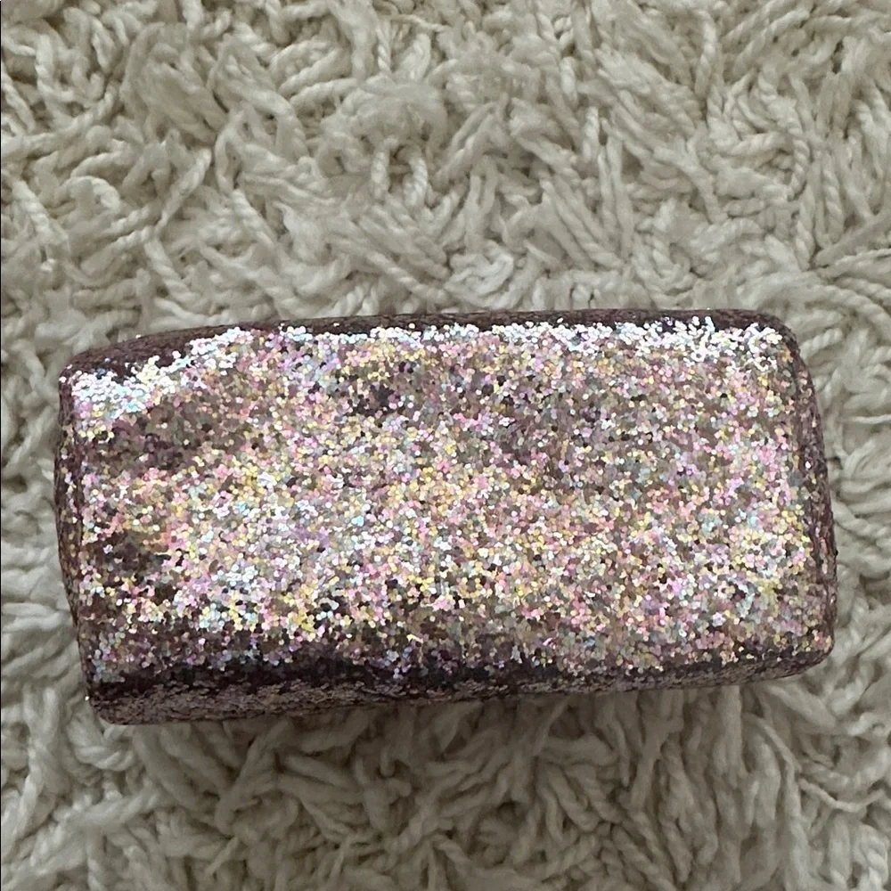 Bath & Body Works Pink Glitter Cosmetic Bag